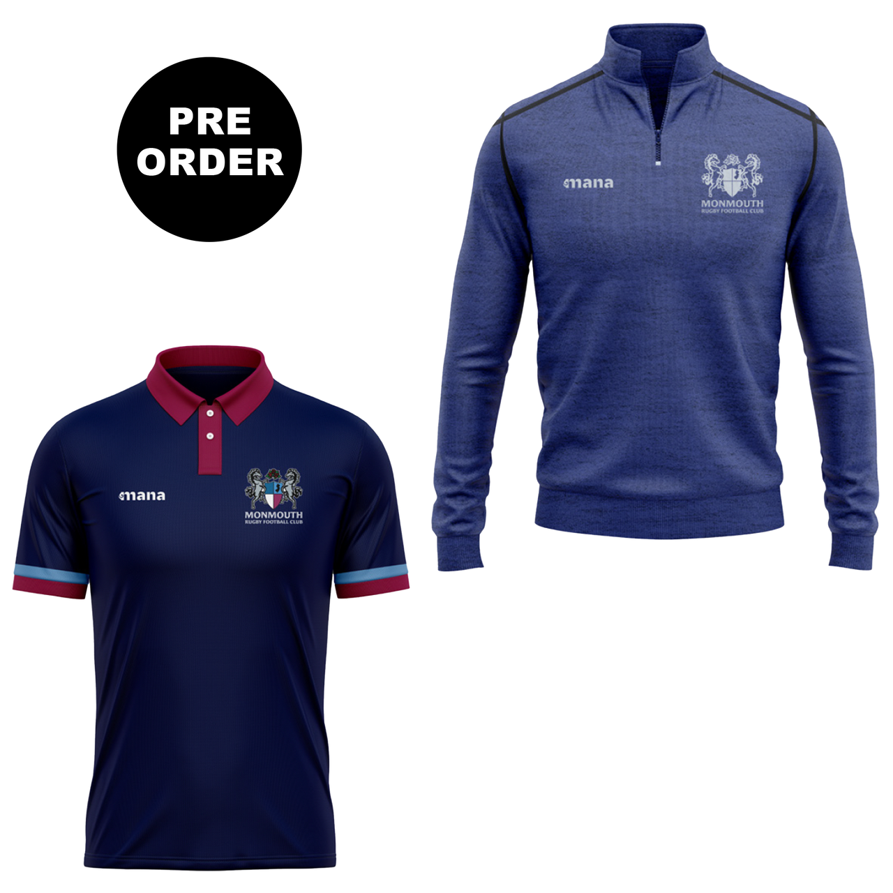 Monmouth Rugby Quarter Zip & Polo Bundle