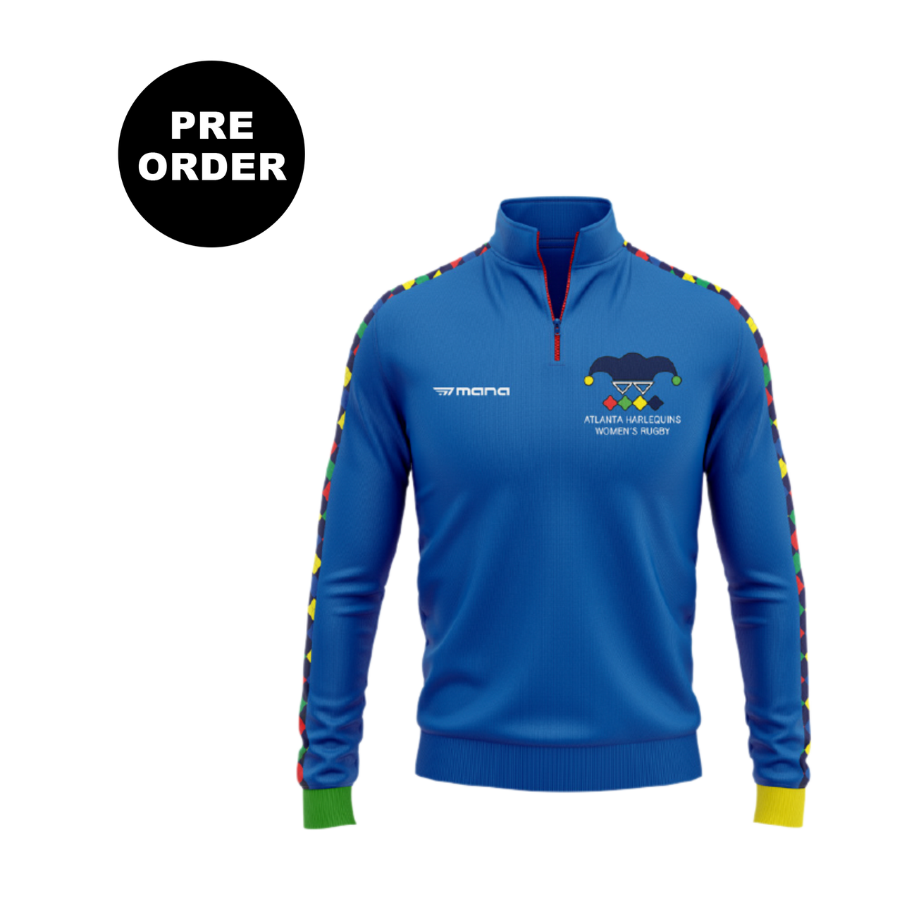 Atlanta Harlequins Men's Fit Quarter Zip Sweater