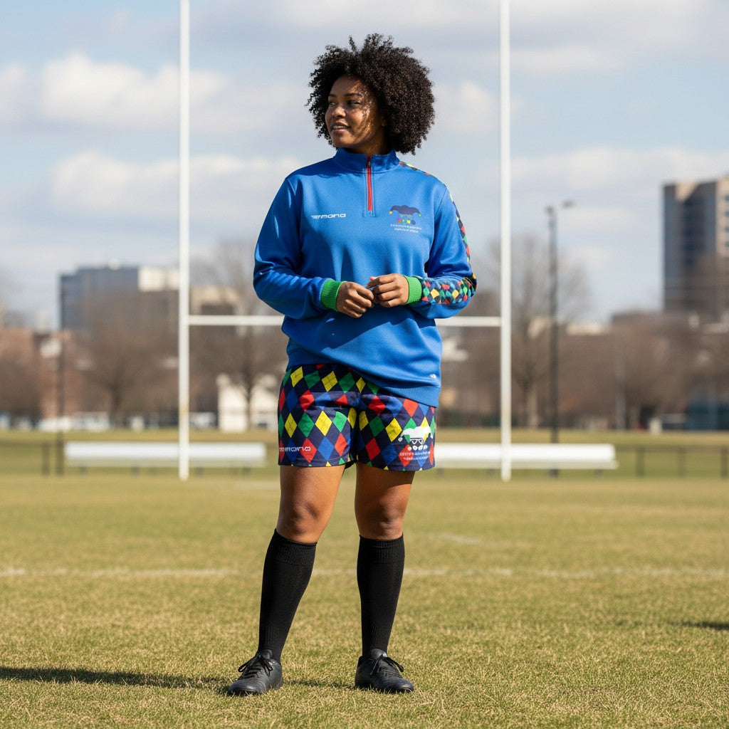 Atlanta Harlequins Men's Fit Quarter Zip Sweater