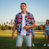 Thumbnail for Denver Harlequins Legacy Hawaiian Shirt