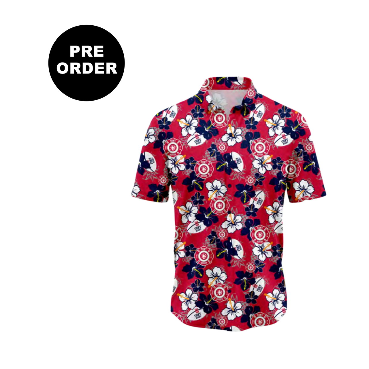 FDNY Rugby Hawaiian Shirt