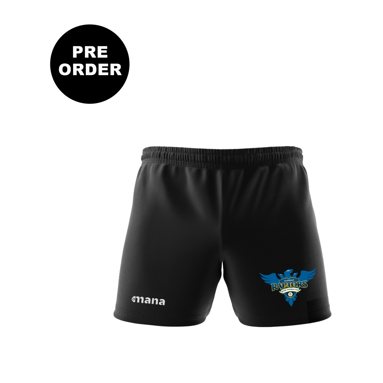 Glendale Youth Try League Rugby Playing Shorts Black