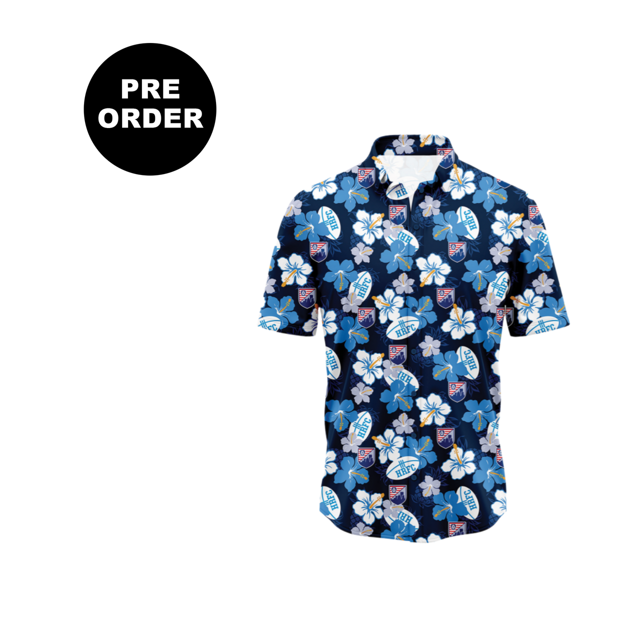Harrisburg Legacy Men's Cut Hawaiian Shirt - Blue