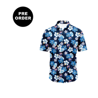 Thumbnail for Harrisburg Legacy Men's Cut Hawaiian Shirt - Blue