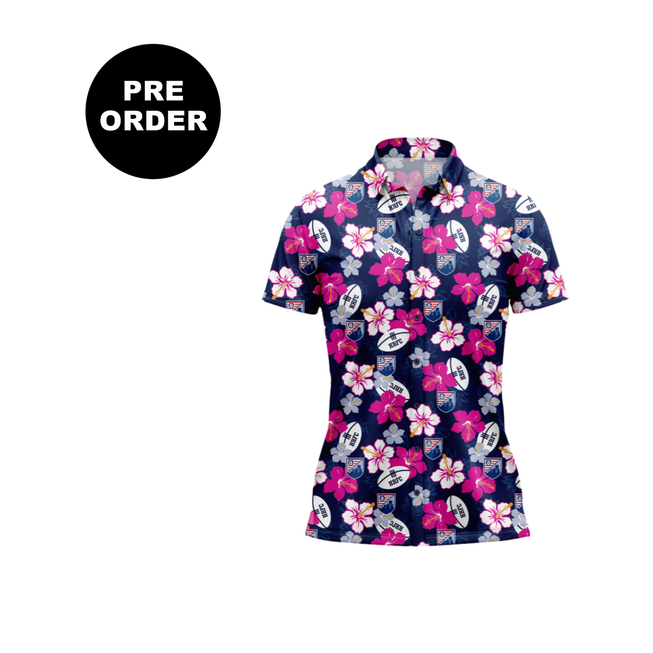 Harrisburg Legacy Women's Cut Hawaiian Shirt - Pink