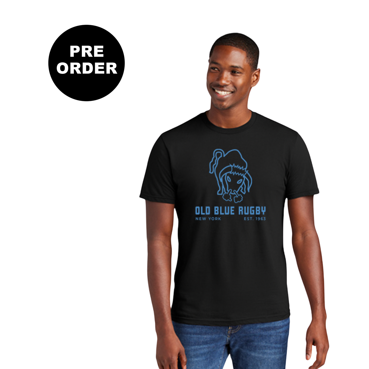 Old Blue Cotton T-Shirt