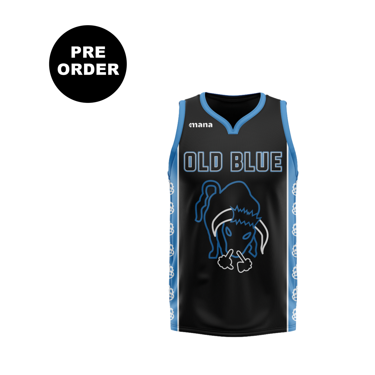 Old Blue NBA Style Jersey