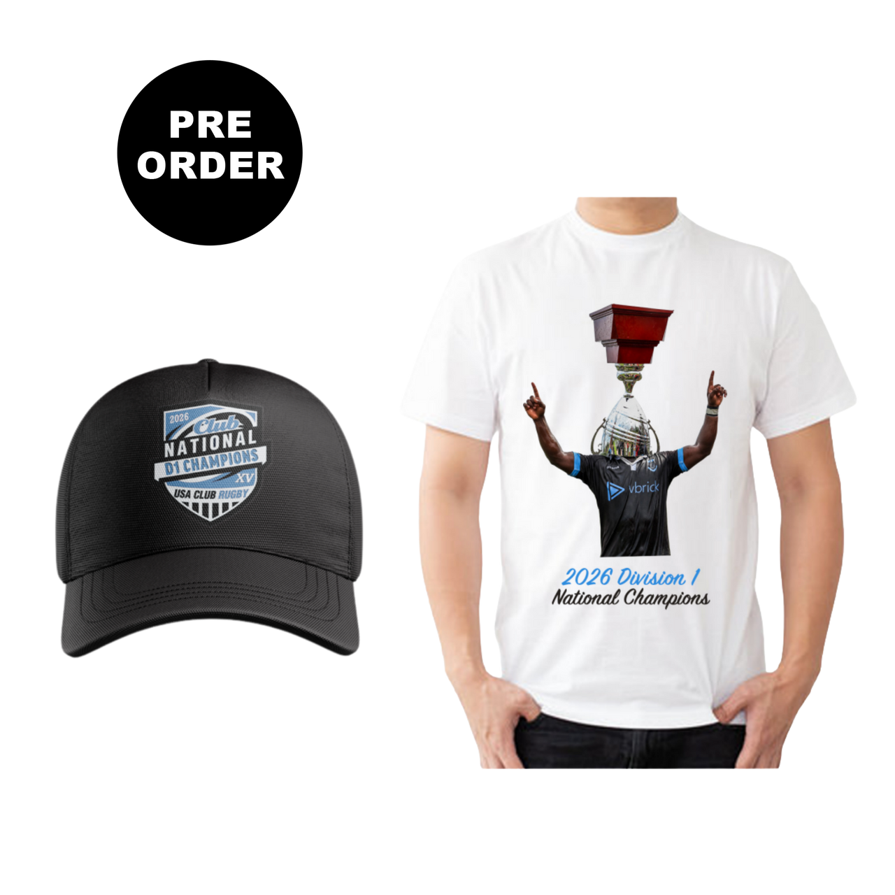 Old Blue Legacy Men's Cotton T-Shirt & Snapback Cap Bundle
