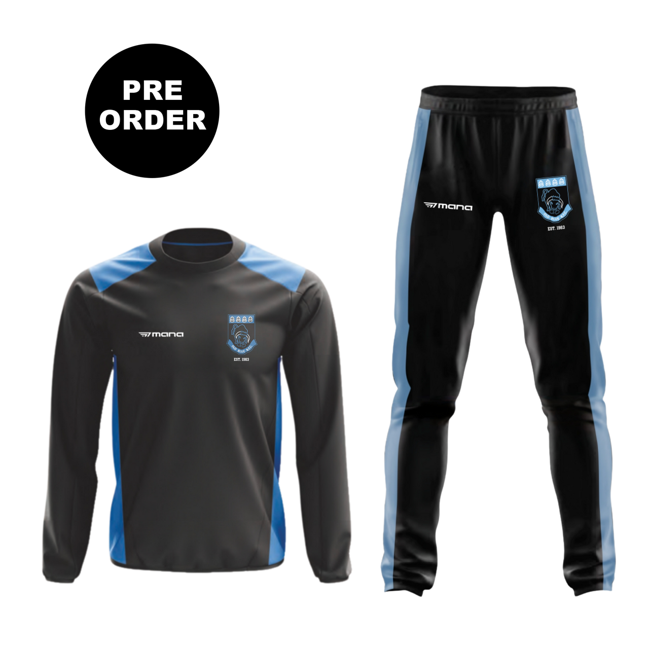Old Blue Kinetiq Contact Jacket and Kinetiq All-Weather Warm Up Pants Bundle