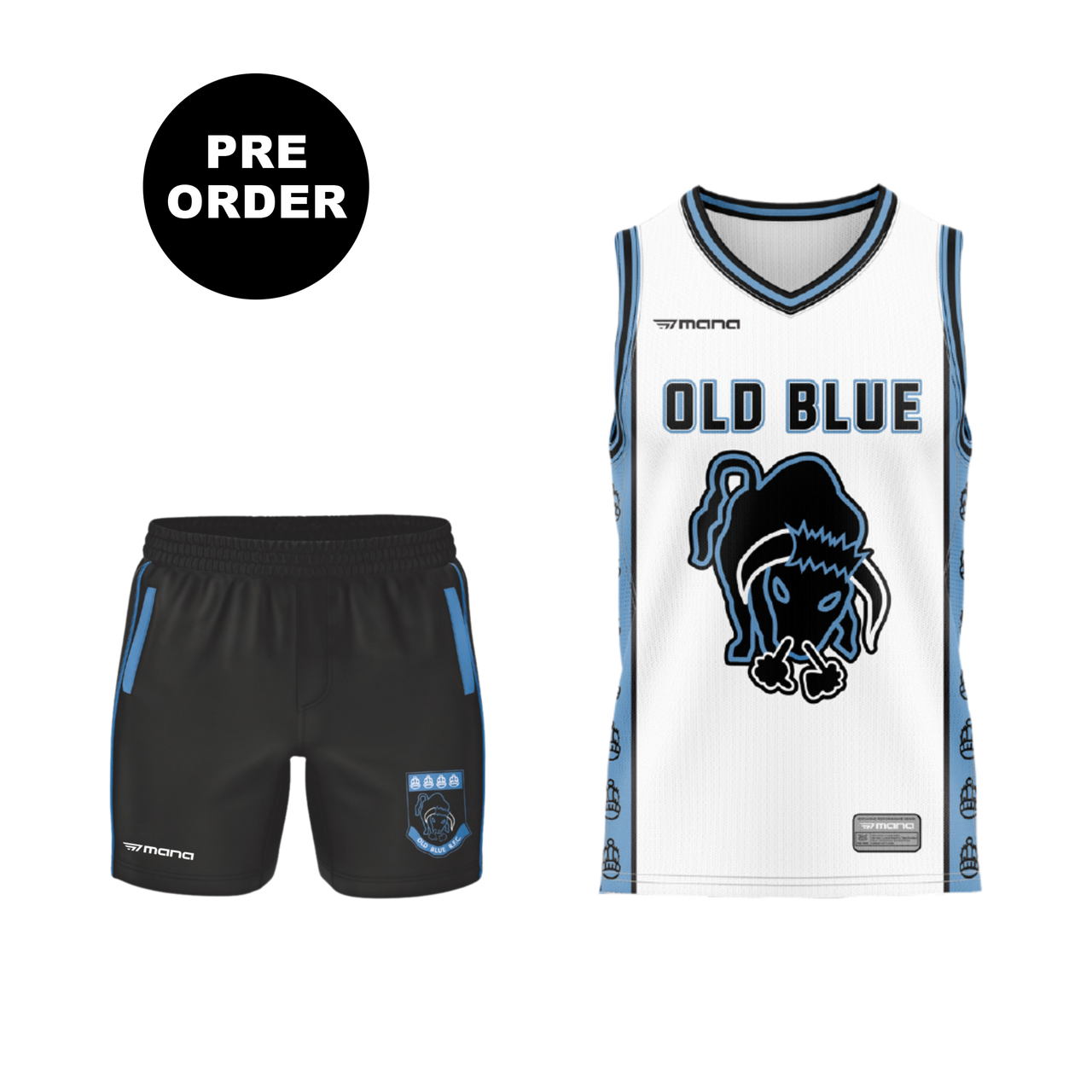 Old Blue Old Blue Legacy NBA Jersey and Kinetiq Active Shorts Bundle