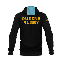 Thumbnail for Queens Rugby Hoodie - Black