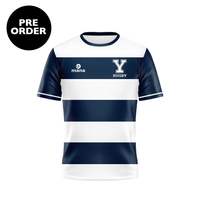 Thumbnail for Yale Rugby Men's Striped Training T-Shirt