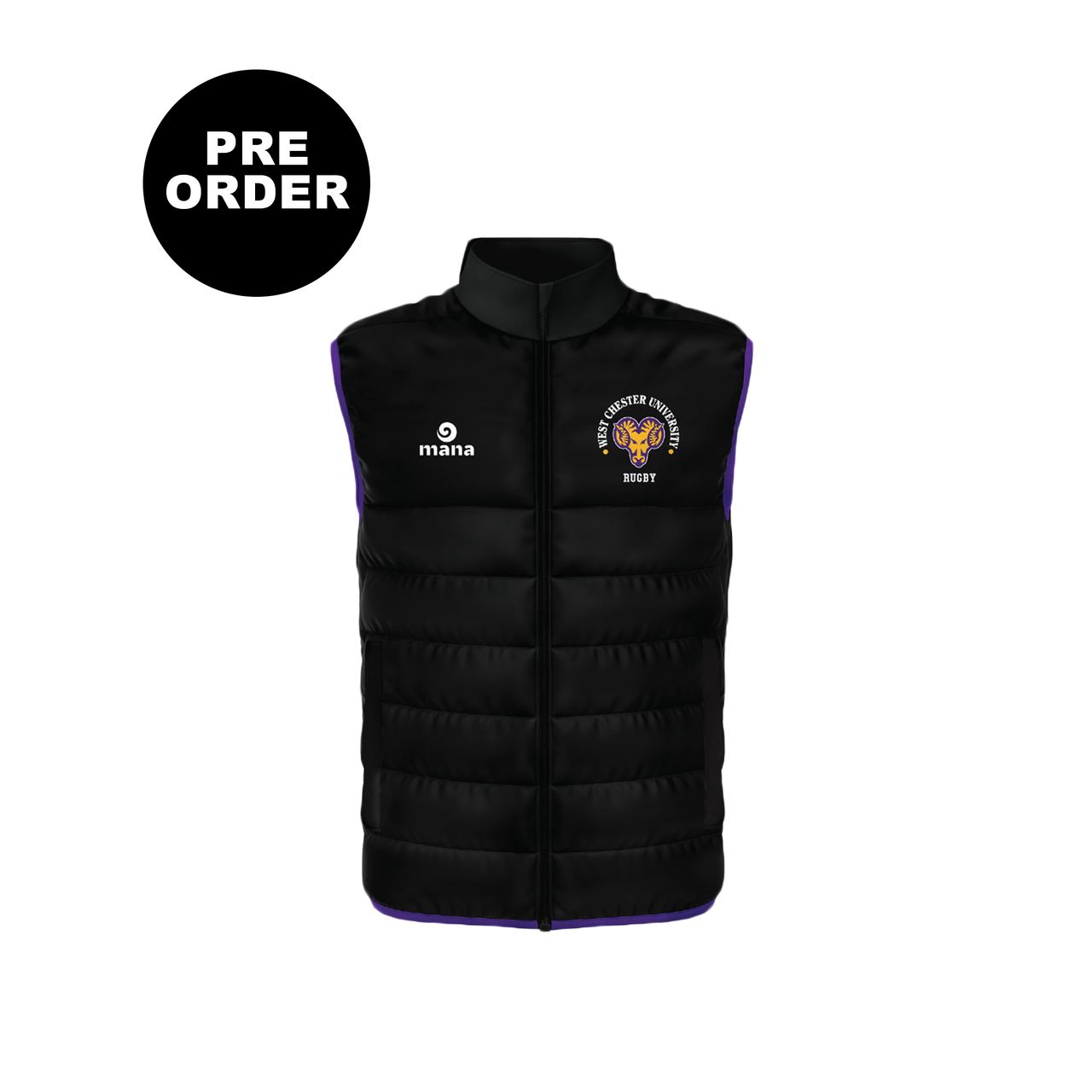 West Chester University Rugby Puffer Vest