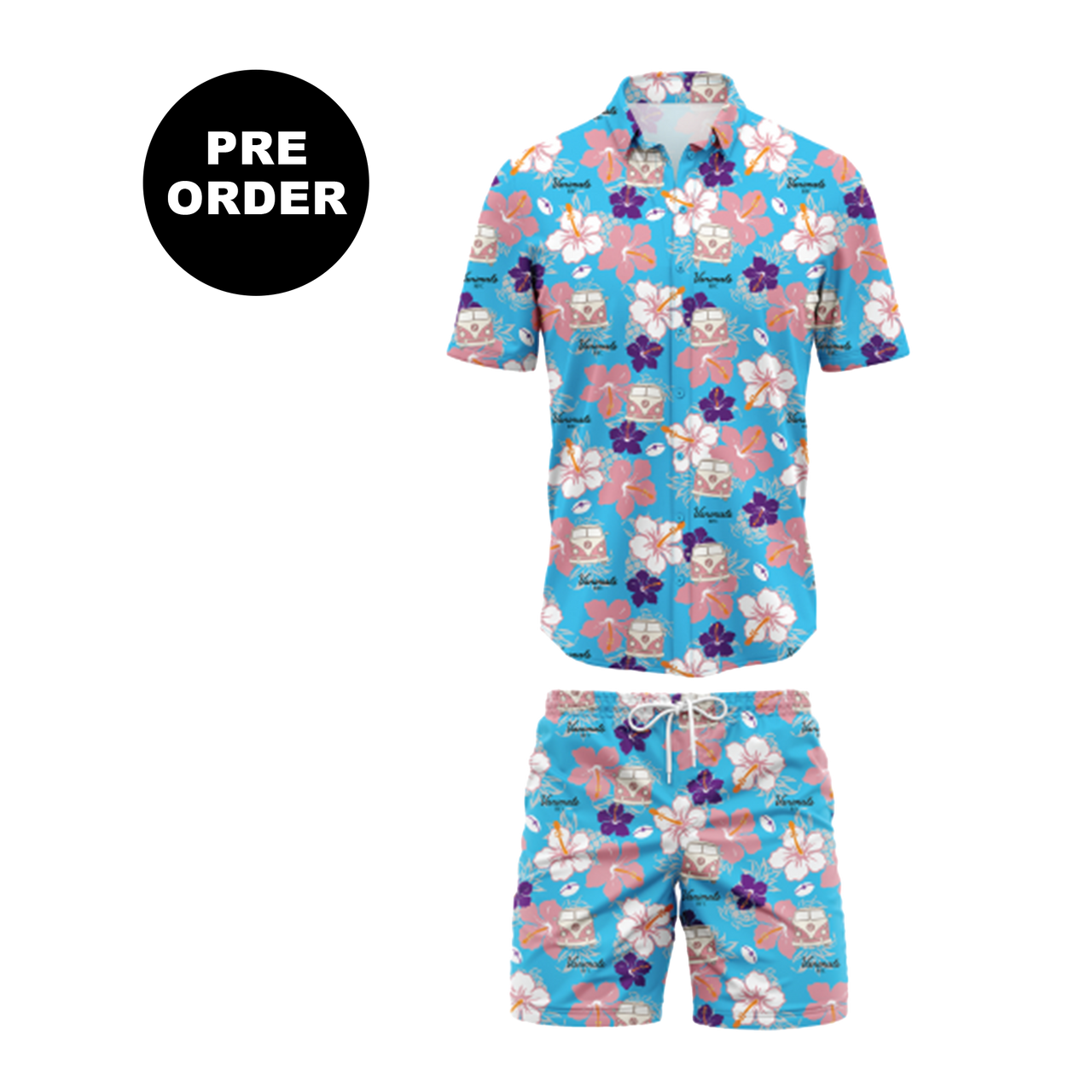 Vanimals Rugby Hawaiian Suit (Shirt + Shorts)